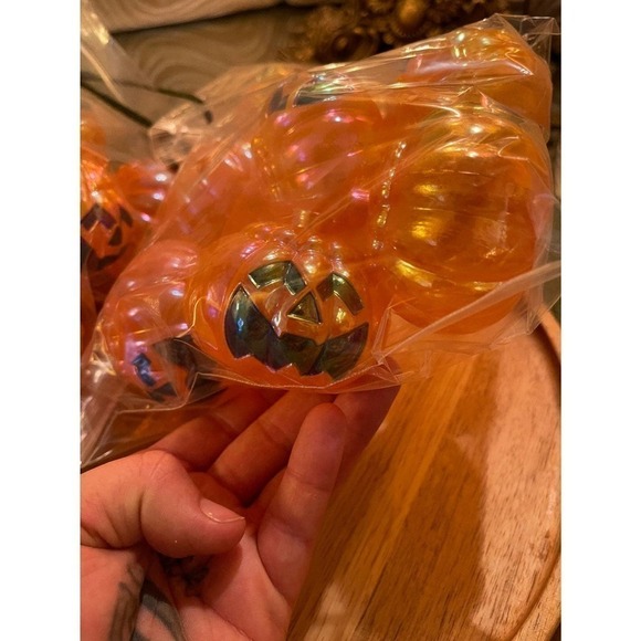 ⭐️ 3/$25 ⭐️ 9 Pumpkin Blow Mold Light Covers Vintage Halloween - Picture 2 of 3